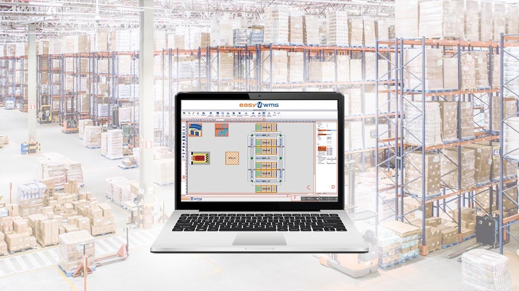 System Easy WMS firmy Mecalux jest wyposażony w narzędzia Easy Builder oraz Easy Assistant umożliwiające zastosowanie technologii cyfrowego bliźniaka