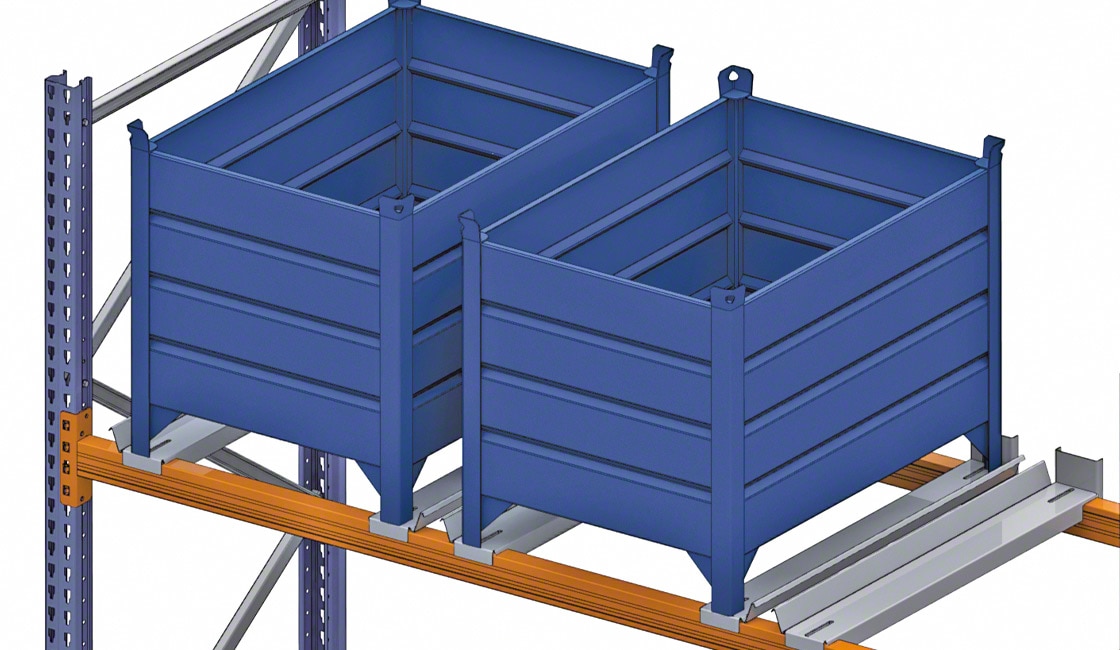 Опоры контейнеров представляют собой металлические профили, обеспечивающие безопасное хранение данного типа грузовых единиц.