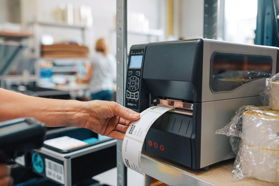 System zarządzania magazynem automatycznie generuje etykietę wysyłkową dla przewoźnika