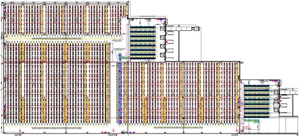 Projek centrum logistycznego Alaine z wykorzystaniem Pallet Shuttle od Mecalux