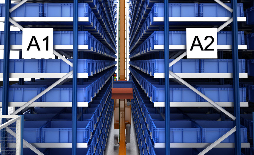 Automatyczny magazyn pojemnikowy dla FPT Industrial mieszczący ponad 7000 pojemników