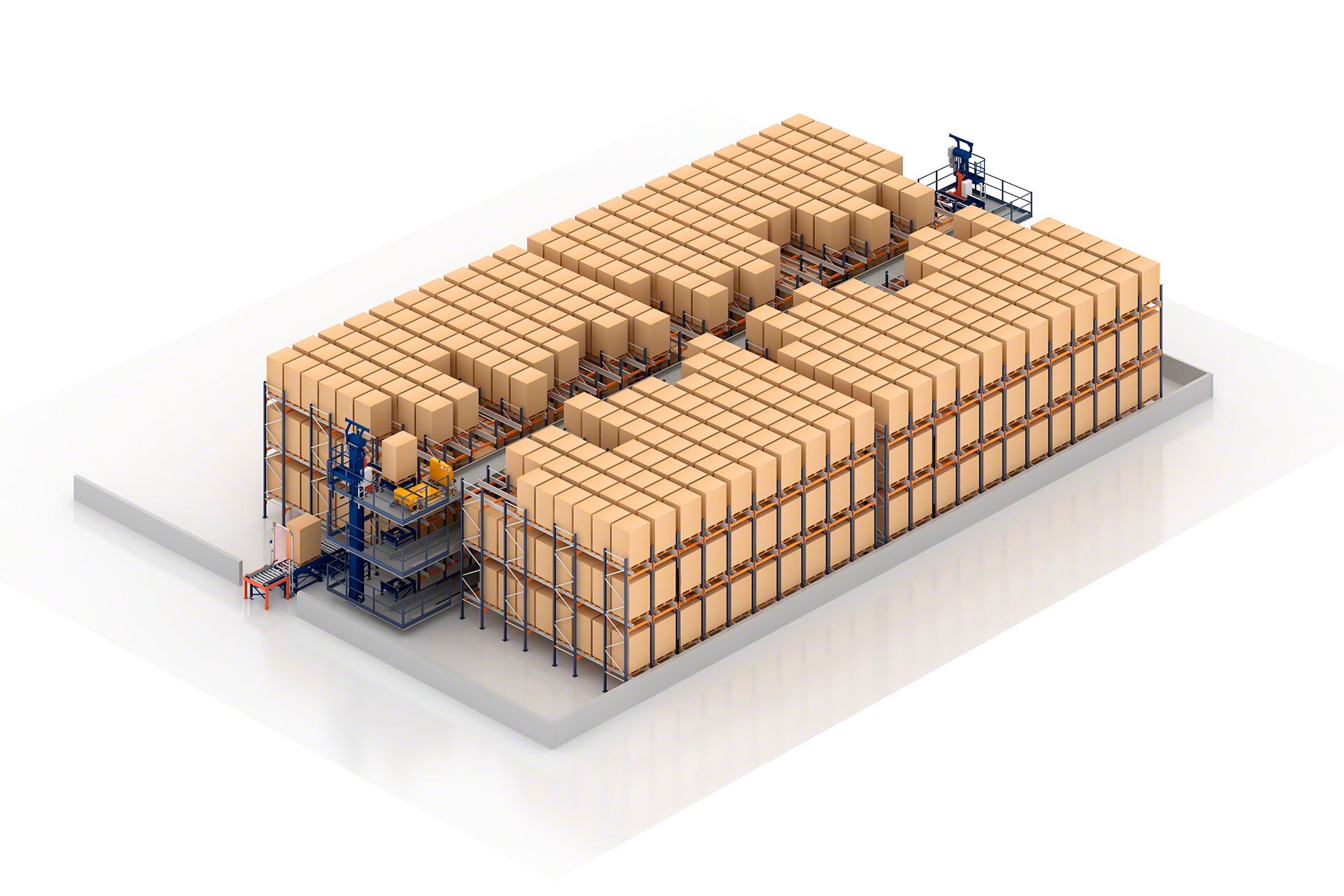 Dzięki instalacji automatycznego systemu Pallet Shuttle można zoptymalizować pracę niskiego magazynu 