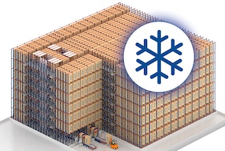 4-Way Pallet Shuttle pozwala ograniczyć koszty zużycia energii elektrycznej w chłodniach i mroźniach