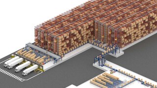 Slaur Sardet: automatyczny magazyn z 8 układnicami do obsługi 160 mln butelek rocznie