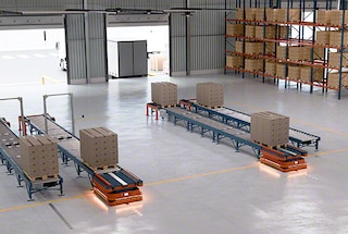 Autonomiczne roboty mobilne biorą udział w procesie wysyłania zamówień