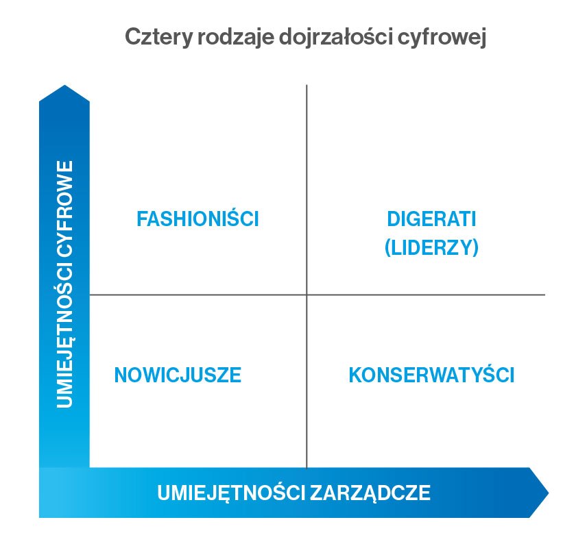 Cztery typy dojrzałości cyfrowej