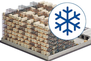 Automatyczny Pallet Shuttle 3D pozwala ograniczyć koszty zużycia energii elektrycznej w chłodniach i mroźniach