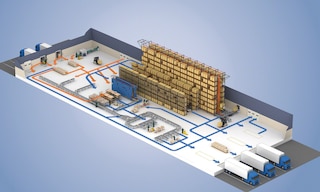 Diagram spaghetti jest wykorzystywany do przedstawienia procesu produkcji lub dystrybucji