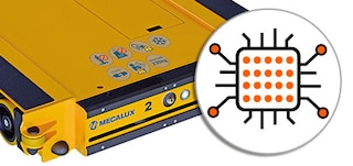 Wózek Pallet Shuttle ma wbudowany sterownik PLC