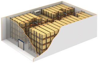 System Pallet Shuttle to idealne rozwiązanie do chłodni i mroźni