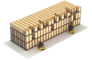 Pallet Shuttle umożliwia pracę w różnych kanałach jednocześnie