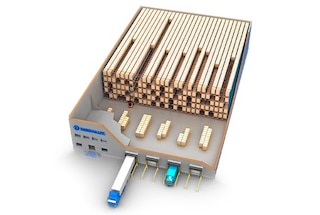 Pallet Shuttle z jednym korytarzem z przodu magazynu