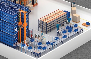 Przenośniki są istotnym elementem automatycznych magazynów pojemnikowych Przenośniki są istotnym elementem automatycznych magazynów pojemnikowych