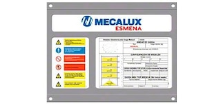 Etykiety identyfikacyjne zawierają cechy techniczne regałów półkowych do ciężkich ładunków M7