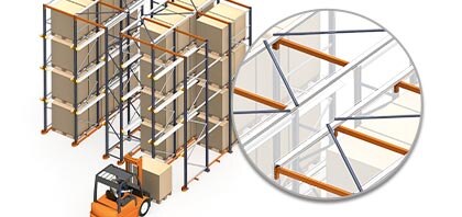Stabilność poprzeczną można uzyskać poprzez montaż korytarzy usztywniających i usztywnień górnych