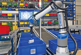 Robot do kompletacji maksymalnie zwiększa wydajność magazynów sektora spożywczego Robot do kompletacji maksymalnie zwiększa wydajność magazynów sektora spożywczego