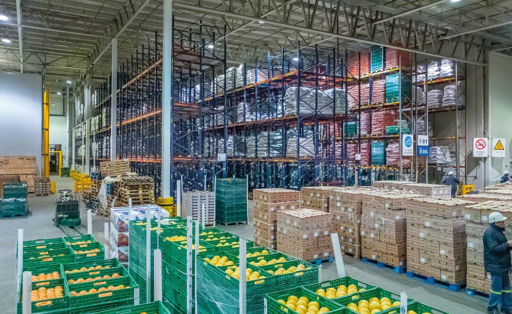 Magazyn sieci supermarketów Coto w Argentynie do składowania owoców i warzyw
